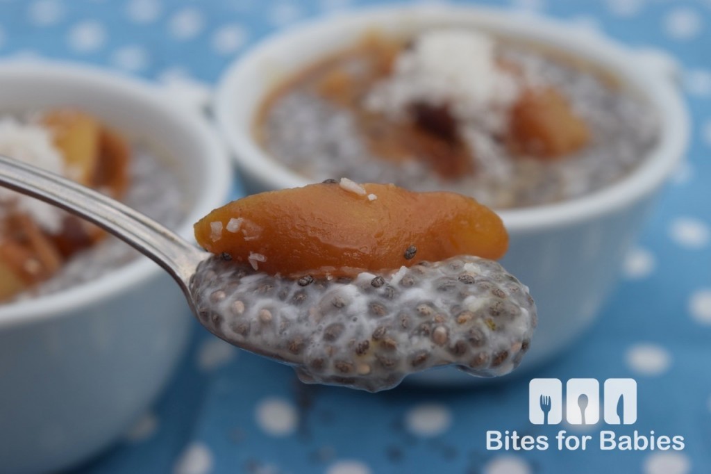 Coconut Chia Pudding with Caramelized Pears