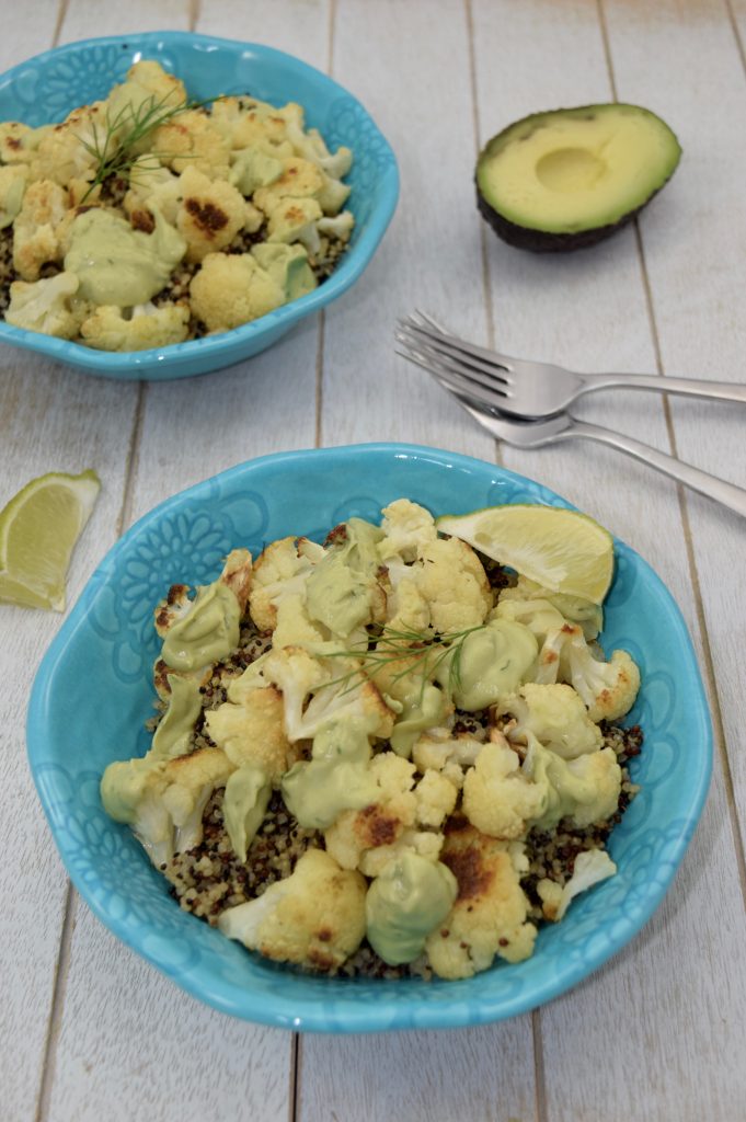 Roasted Cauliflower Quinoa Bowl