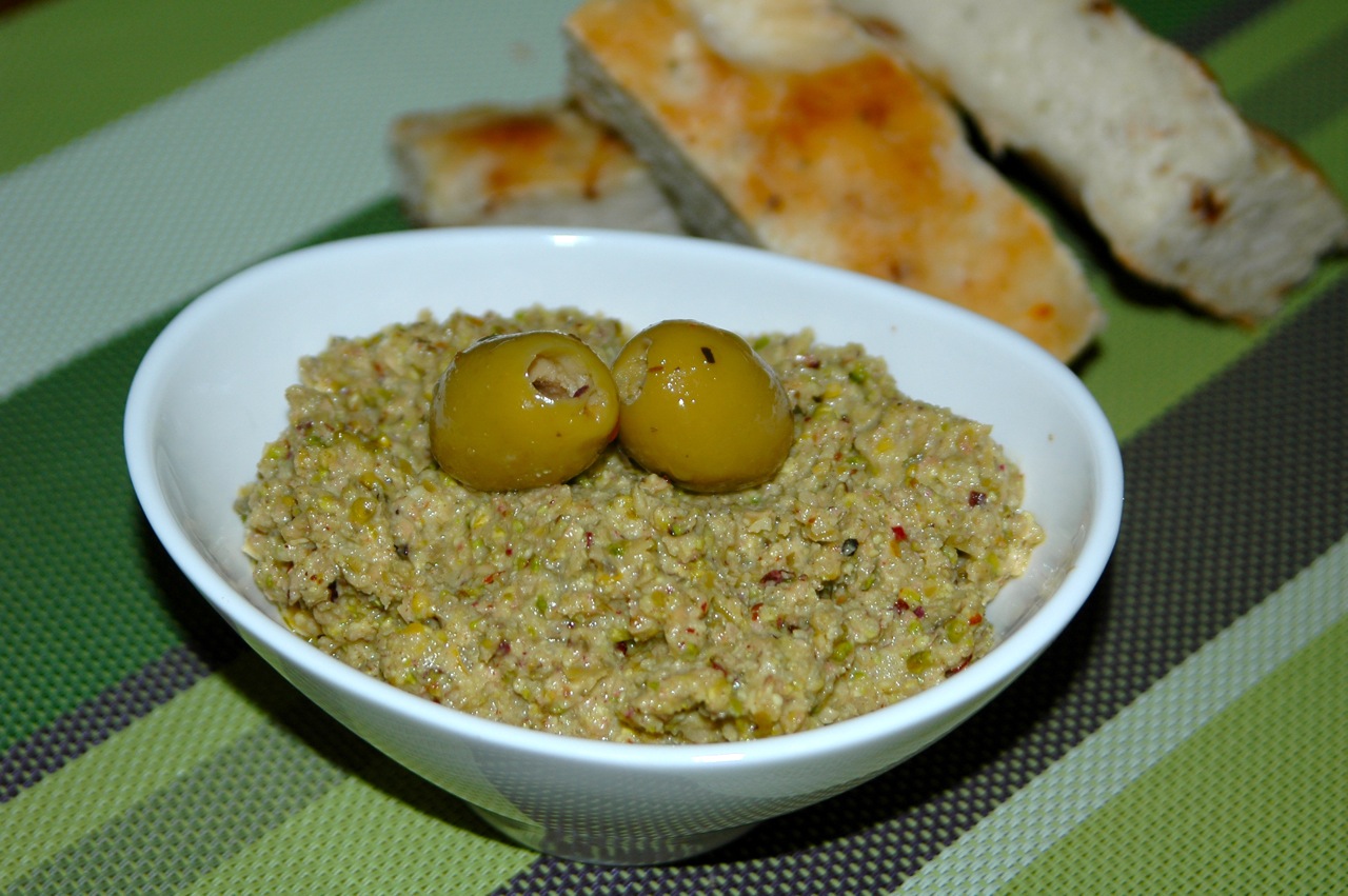 Green Olive Pistachio Tapenade