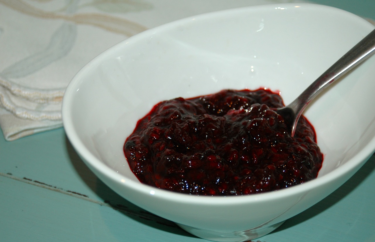 Blackberry Compote with Lavender Honey