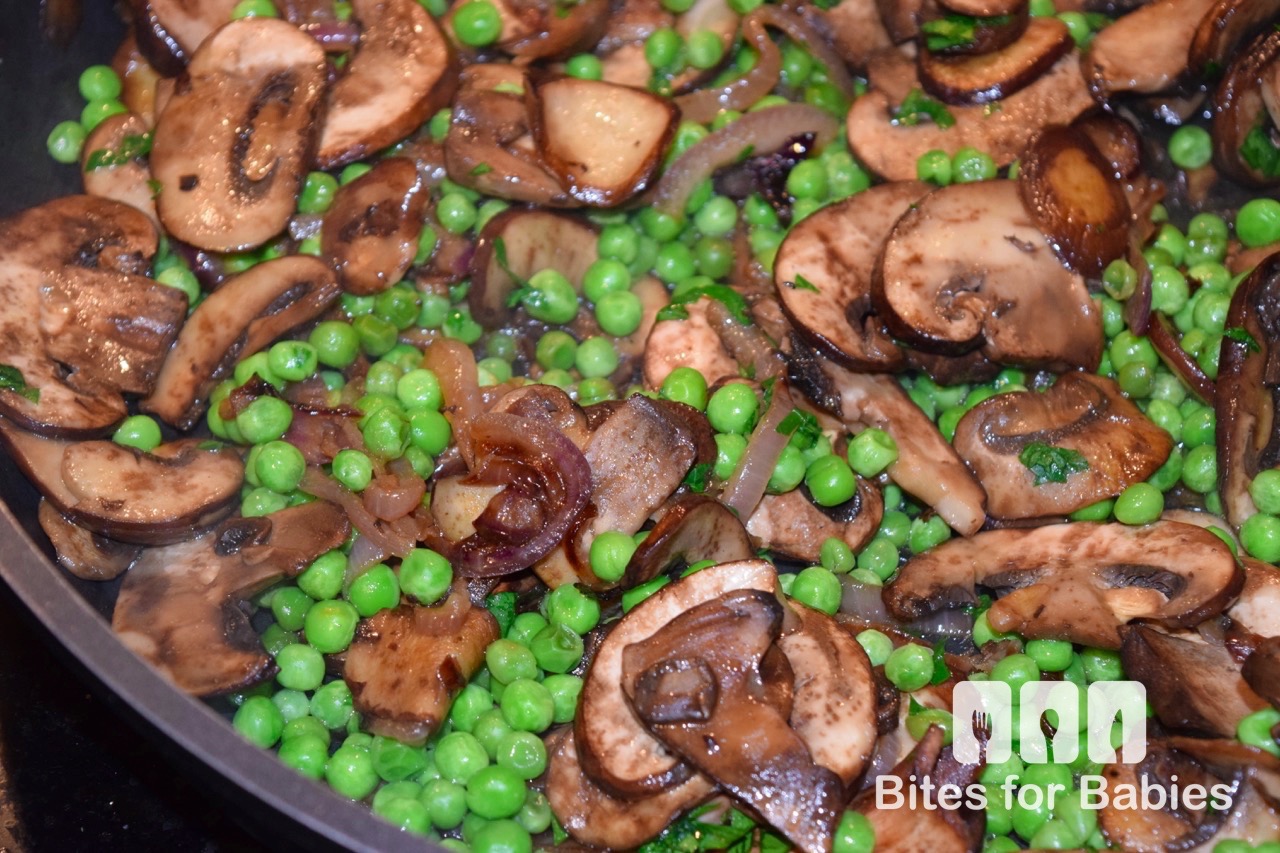 Sweet Peas and Mushrooms Bites for Foodies