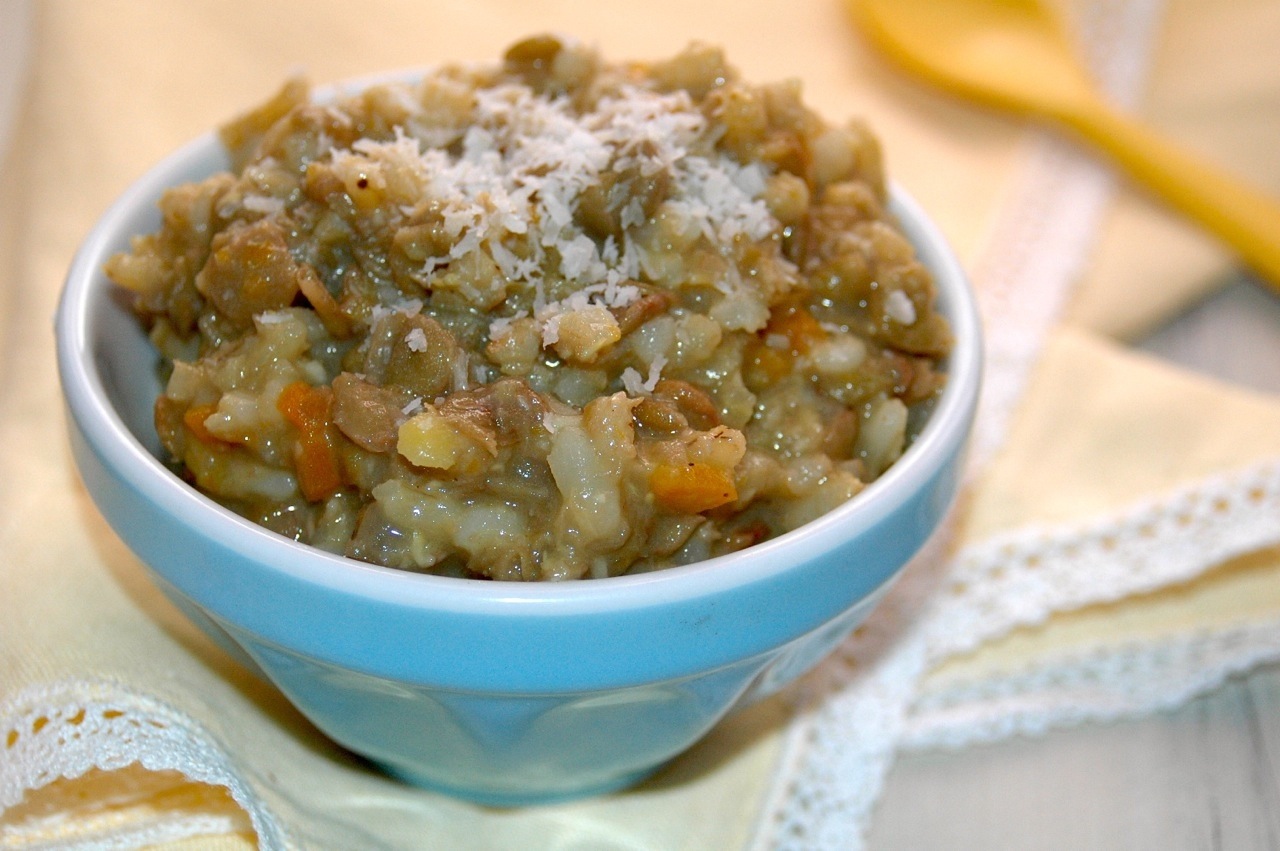 Coconut Curried Lentils and Brown Rice