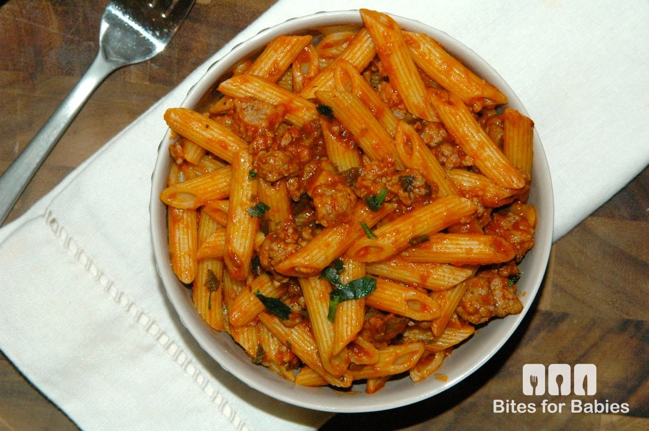 Sausage and Mushroom Penne