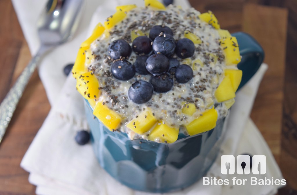 Blueberry Mango Overnight Oats - Bites for Foodies