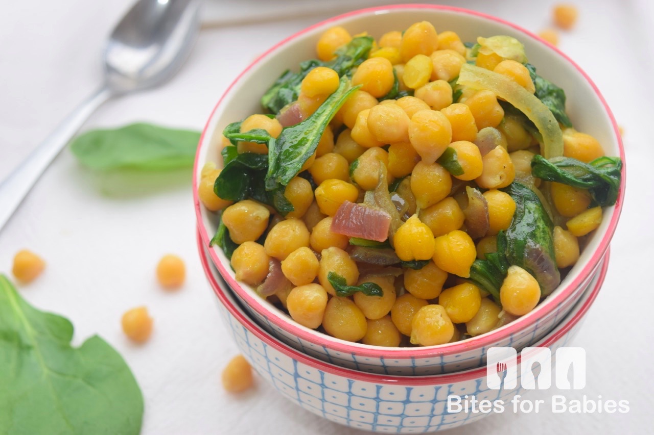 Curried Chickpeas and Spinach