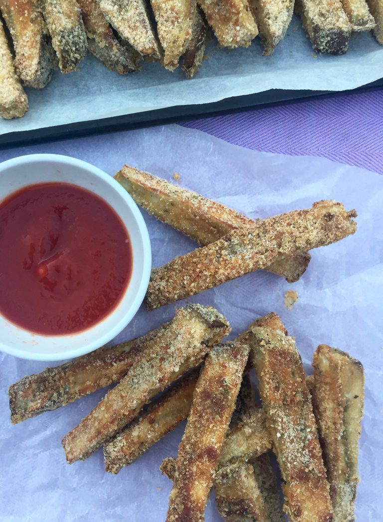 Crispy Baked Eggplant Fries Bites for Foodies