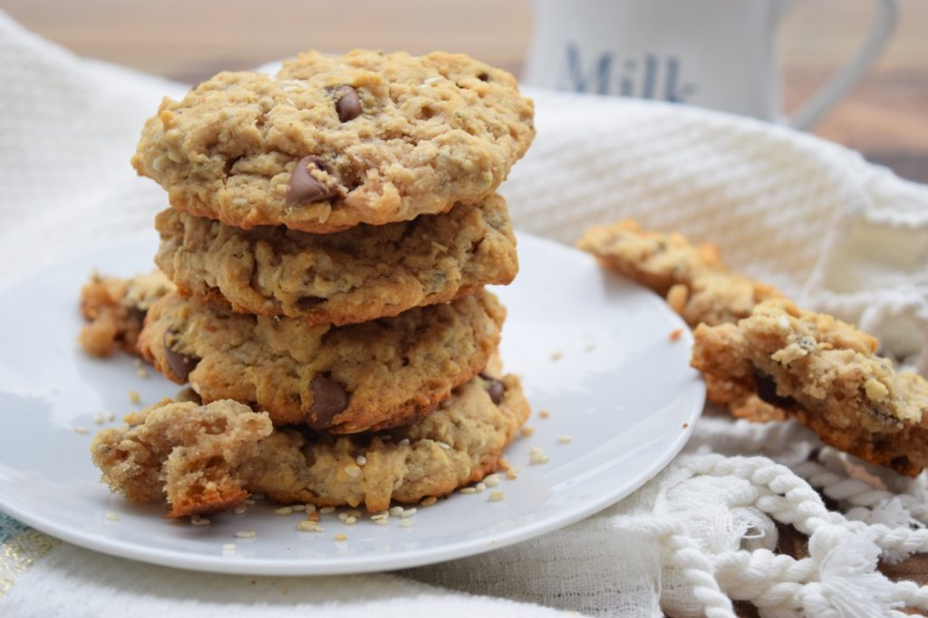 Vegan Peanut Butter Sesame Cookies