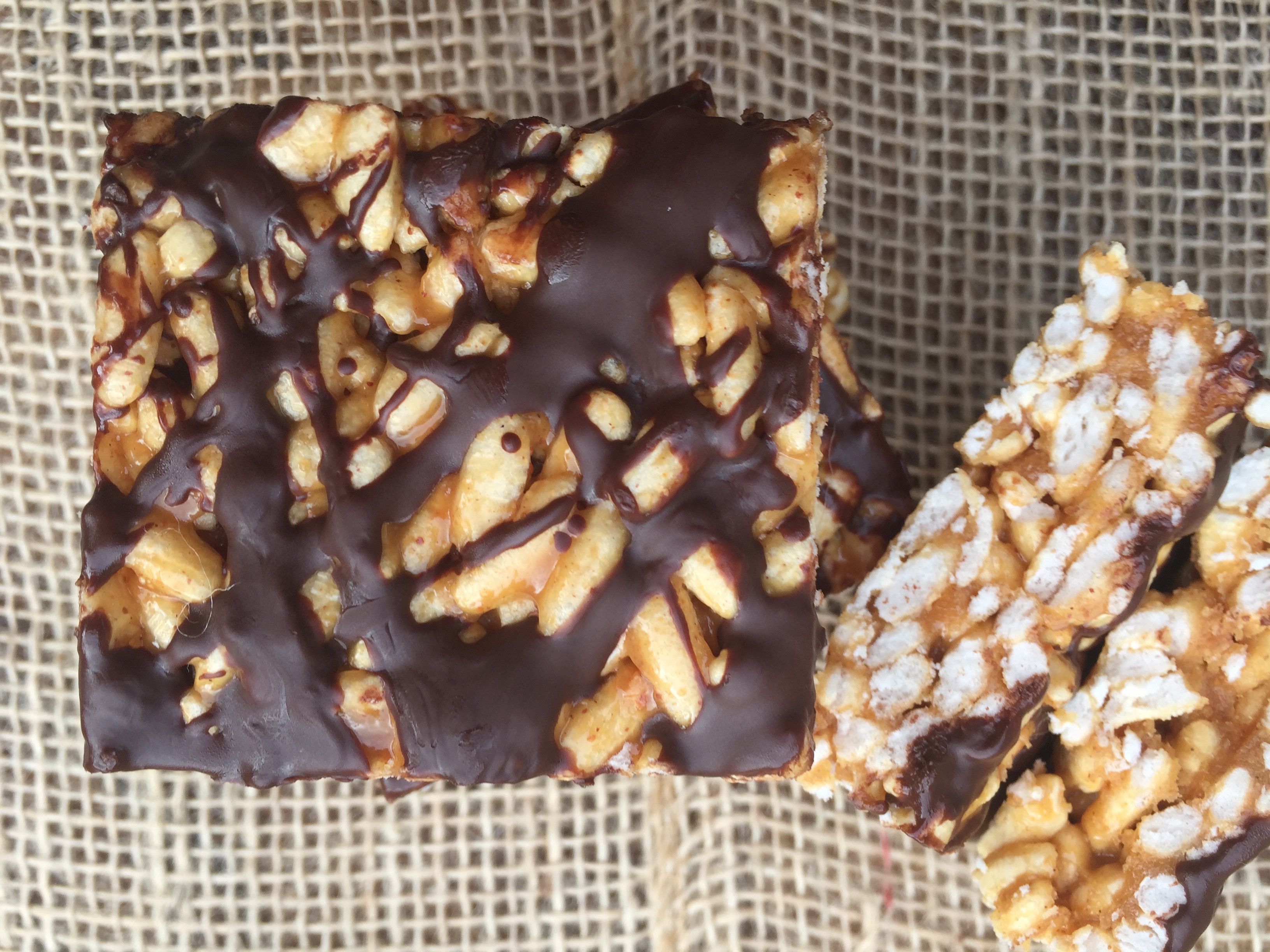 Peanut Butter Pumpkin Crispy Treats