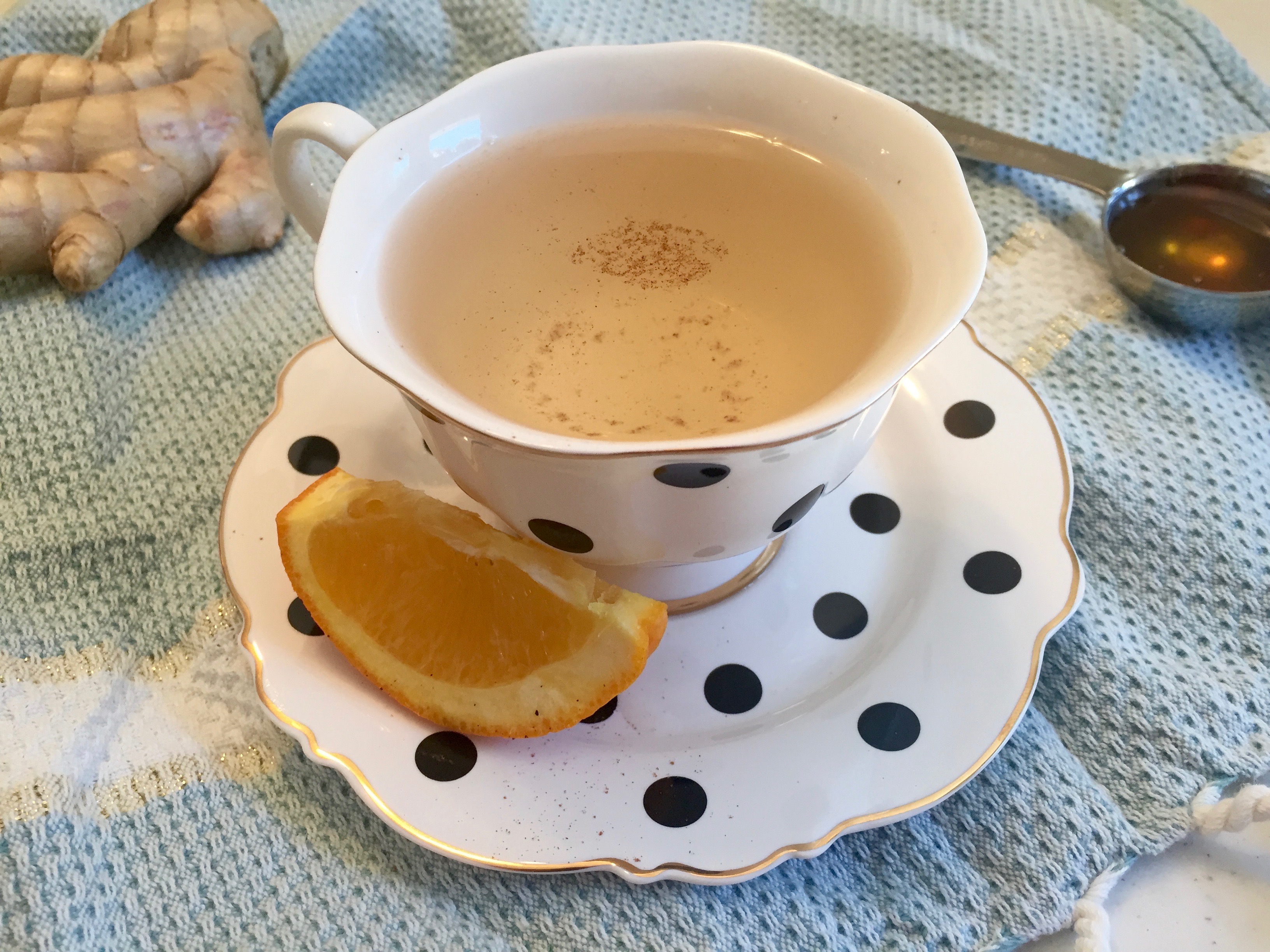 Healing Ginger Orange Honey Tea