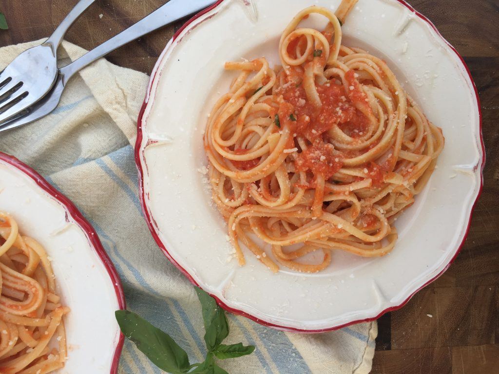 Roasted Tomato Fettuccine